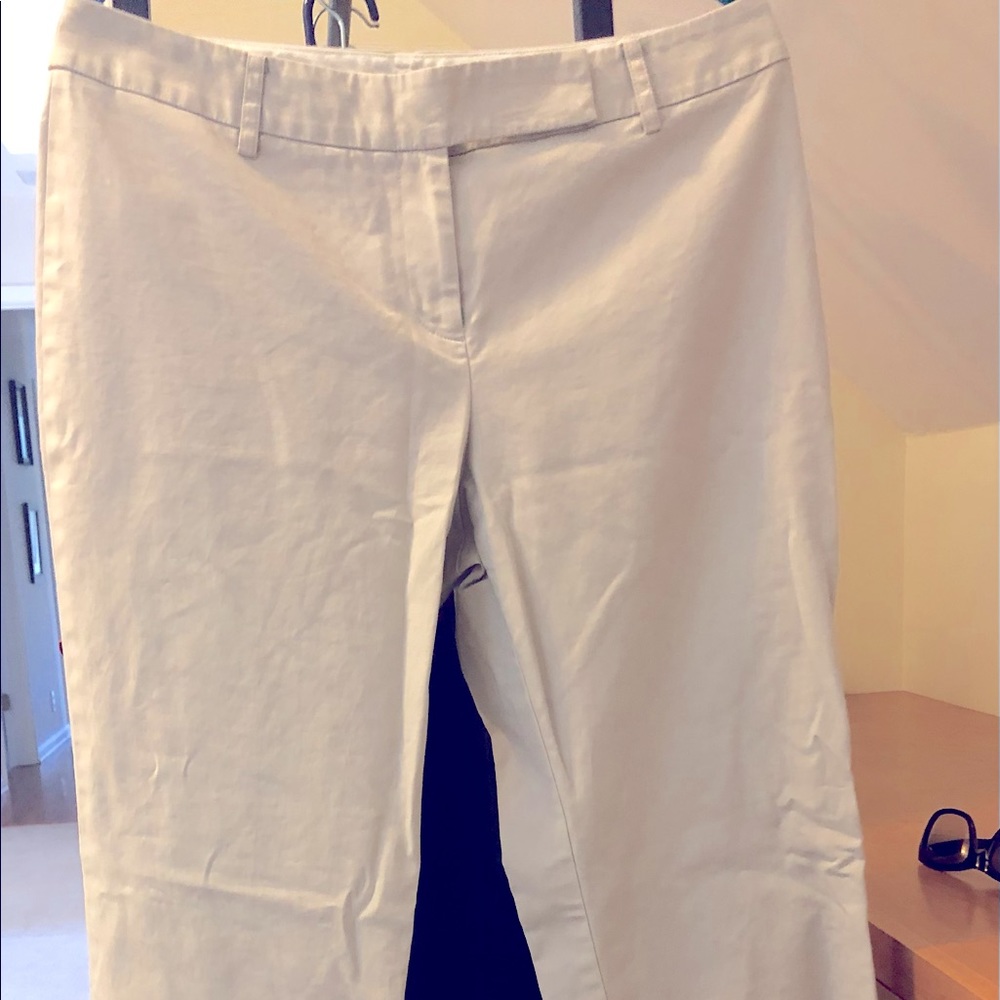 Ann Taylor Loft Julie khaki pants size 10